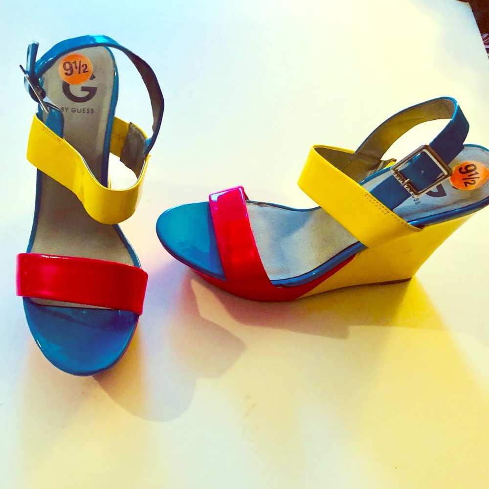 Guess Multi Color Wedges/Platform. - image 1